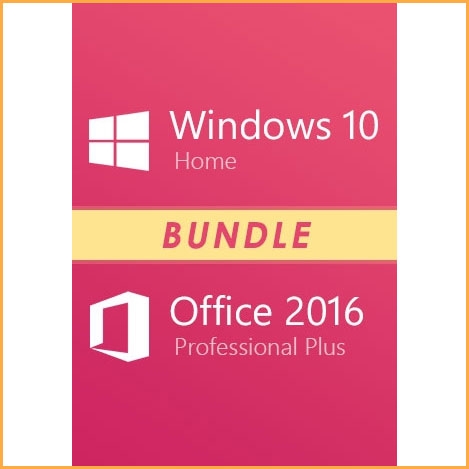 Windows 10 Home + Office 2016 Professional Keys Bundle