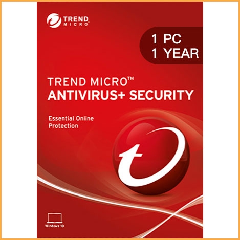 Trend Micro Antivirus + Security - 1 PC - 1 Year